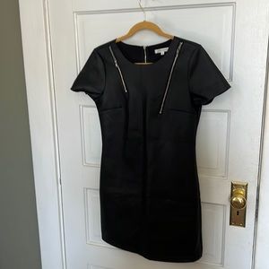 ASOS Glamorous Black Faux Leather Mini-dress, size 12 (fits like size 8)